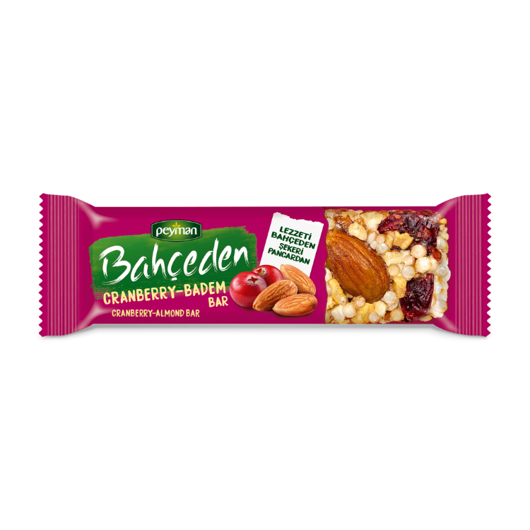 Bahçeden Cranberry & Badem Bar